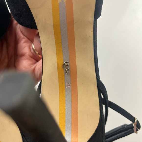 Sam Edelman Bianka Slingback Heel in Black Suede - Size 10 - G83-8 - Picture 6 of 8